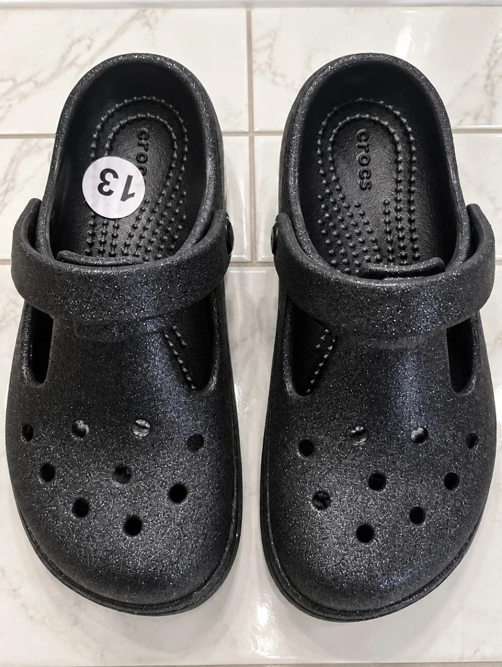CROCS sparkling black